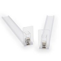 Présentoir de support de supermarché Armoires de vente au détail automatiques en plastique Diviseur d'étagère en acrylique pour rouge à lèvres Poussoir d'étagère pour cigarettes et tabac