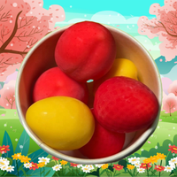 LIKLAK Mini Glace aux Fruits avec une Petite Bouche Délicate, Glace aux Fruits Sucrée et Rafraîchissante, Parfaite pour l'Été