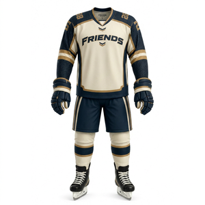 High Quality Fully Dye Sublimation Ice Hockey Uniform Unisex Customized Color 100% Polyester Quick Dry Breathable Uniforms - Product Image 1