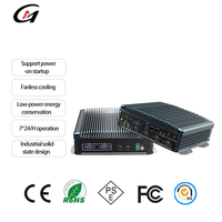 Komputer Mini Embedded Tanpa Kipas Industri dengan Casing Aluminium, Banyak Port IO, Tahan Suhu Luas, Daya Tahan Tinggi, Pasokan Daya Terus Menerus, Mini PC