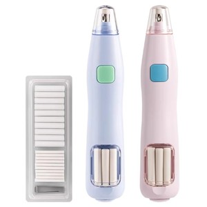 Gomme électrique Deli VA150 rose et bleue en plastique pour étudiants, dessin artistique, avec 20 recharges - Product Image 5