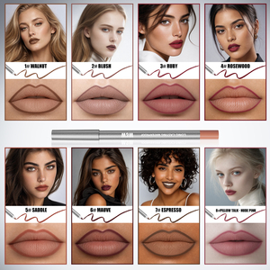 ดินสอเขียนขอบปาก W3W ขายส่ง 8 เฉดสี เนื้อแมท กันน้ำ เรียบลื่นดุจแพรไหม รับผ<span class=keywords><strong>ลิ</strong></span>ตแบรนด์ส่วนตัว - Product Image 6