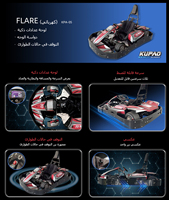 Go Kart Eléctrico Comercial para Adultos y Adolescentes con Motor de 3000W, Batería de 60V, Velocidad Ajustable, Pista de Karting al Aire Libre