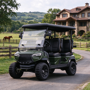 Carrito de Golf Eléctrico GRENTEK de 4 Plazas con Sistema de Audio, Faros LED, Vehículo Utilitario para Campos de Golf - Product Image 1