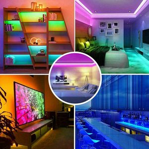 Thông minh LED Strip Lights <span class=keywords><strong>12V</strong></span> 16.4ft Wifi đèn LED làm việc với Alexa và Google trợ lý App 5050 30D <span class=keywords><strong>RGB</strong></span> đèn dải - Product Image 6