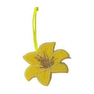 Nuovi accessori per fiori con perline in PVC borsa portachiavi in PVC con ciondolo piccola fragranza tessuto toppe per abbigliamento - Product Image 5