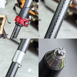 Bâtons <span class=keywords><strong>de</strong></span> trekking en alliage d'aluminium en fibre <span class=keywords><strong>de</strong></span> <span class=keywords><strong>carbone</strong></span> Bâton <span class=keywords><strong>de</strong></span> randonnée pliable à verrouillage rapide externe Bâton <span class=keywords><strong>de</strong></span> <span class=keywords><strong>marche</strong></span> nordique - Product Image 5