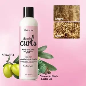 Activateurs de cheveux bouclés de marque privée produits Curl hydratant améliorant la définition des crèmes crème activatrice de boucles pour les cheveux bouclés