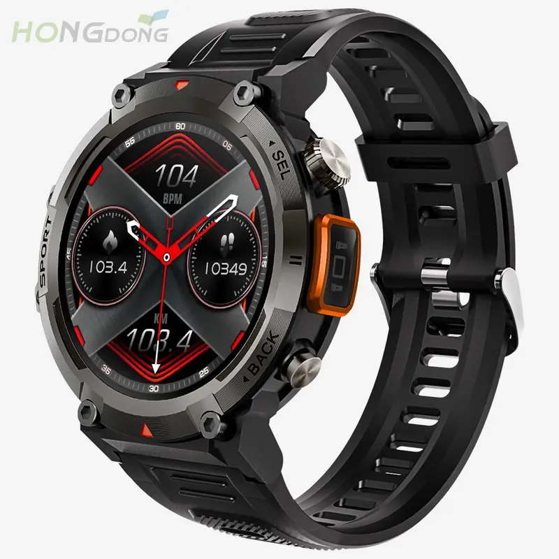 S100 jam tangan pintar, arloji Cerdas tampilan TFT 1.45 inci 100 + Mode olahraga pilihan IP tahan air S100-T