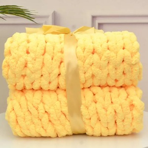Offre Spéciale tricoté lesté fait à la main couverture Chunky Knit Flecce couverture pondérée jeter - Product Image 5