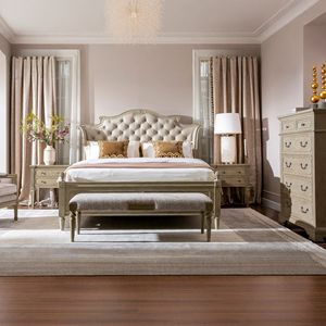 <span class=keywords><strong>Lit</strong></span> Queen Size moderne de style américain et luxueux de 1.8m avec 5 + tiroirs Meubles de maison - Product Image 2