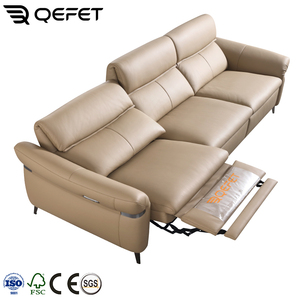 Sala de estar sencilla y moderna con reposabrazos, hardware exterior, sofá reclinable eléctrico elegante decorado para descanso familiar - Product Image 2