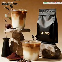 Sachets de café personnalisés imprimés, vides, à fermeture éclair - Emballage alimentaire de qualité supérieure pour torréfacteurs et marques