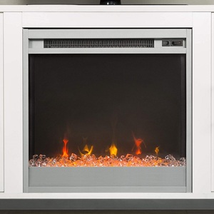 Insert de cheminée électrique entier avec télécommandes foyer blanc décoratif meuble tv debout avec <span class=keywords><strong>bois</strong></span> de chauffage - Product Image 6