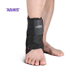 Aolikes Đen Điều Chỉnh Mắt Cá Chân Brace Ren Up Mắt Cá Chân Hỗ Trợ Neoprene Mắt Cá Chân Chân Orthosi Brace - Product Image 1