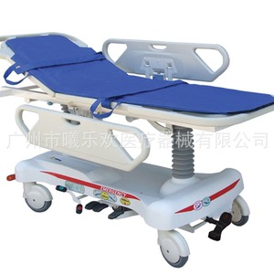 Cama de Emergencia Hidráulica Shilleva SLV-B4304, Cama de Transporte Multifuncional con Barandilla, Color Azul Cielo - Product Image 5