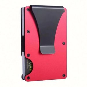 กระเป๋าใส่บัตรเครดิตและพาสปอร์ตแบบ RFID Blocking ผลิตตามสั่ง OEM ODM วัสดุหนัง PU ดีไซน์ทันสมัย เรียบง่าย  วัสดุโลหะ ไม่มีตัวล็อค  ใช้งานได้หลากหลาย - Product Image 3