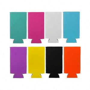 Wholesale Custom Portable Beer Bottle Foam <b>Slim</b> Can Cooler Sublimation Neoprene Blank <b>Slim</b> Can Sleeve With Logo - Product Image 6
