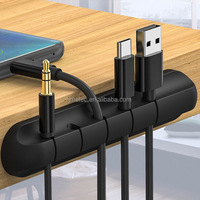 Pinces à Câbles Adhésives en Silicone pour Organisation de Câbles de Données, Fixations pour Téléphones Portables – Vente en Gros