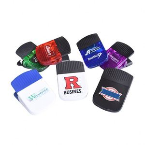 Aimant de réfrigérateur en plastique en forme de U avec logo personnalisé, grand format, cadeaux promotionnels pour entreprises, clip magnétique pour mémos de bureau - Product Image 1
