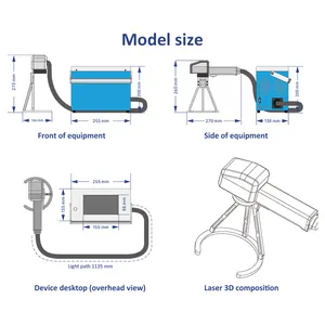 Taşınabilir Mini lazer gravür işaretleyici 20W 30W 50W el Fiber lazerli Metal işaretleme oyma makinesi