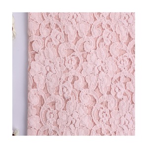 Nuovo tessuto di pizzo elastico in broccato di cotone lana di broccato tessuto di pizzo leggero Color albicocca - Product Image 5