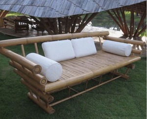 Sofá de jardín de bambú de lujo a precio de fábrica, muebles de patio interior para exteriores, sofá de exterior de forma Modular para exteriores - Product Image 6