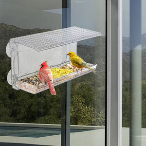 Comedero para Pájaros de Ventana con Ventosas Fuertes, Comedero Colgante Desmontable para Jardín Exterior - Product Image 1