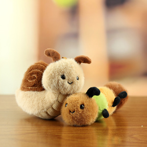 Bulk 3D <b>Plush</b> Insect Keychain Backpack Pendant Doll Cute Spider Caterpillar Ladybug Snail Moth Stuffed Toy Bag Charm Accessory - Product Image 5