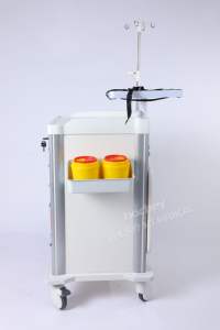 MT MEDICAL Chariot à médicaments d'anesthésie médicale d'urgence en ABS de haute capacité à 5 tiroirs pour patients - Product Image 5