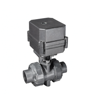 วาล์วบอลไฟฟ้าแบบมีมอเตอร์ COVNA ขนาด 1 นิ้ว UPVC DC24V แบบสองทาง ข้อต่อแบบยูเนียนคู่  พร้อมปลั๊กเสียบ  ใช้งานได้ 90 วัน - Product Image 1