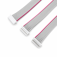 Câble plat gris MX1.25 en PVC massif avec conducteurs en cuivre étamé 2P-15P 300V, excellente stabilité du signal, conçu pour l'électronique domestique et les circuits imprimés (PCB)