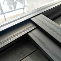 Ventana Corredera Horizontal Moderna de Aluminio con Doble Acristalamiento, Sin Rotura Térmica, Insonorizada, Precio de Fábrica, para Exteriores de Villas y Hoteles