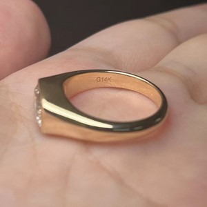 안스터 주얼리 IGI 인증 1.78캐럿 랩그로운 다이아몬드 반지 14k <span class=keywords><strong>18k</strong></span> 금반지 인기 있는 약혼 파티 선물 반지 - Product Image 5