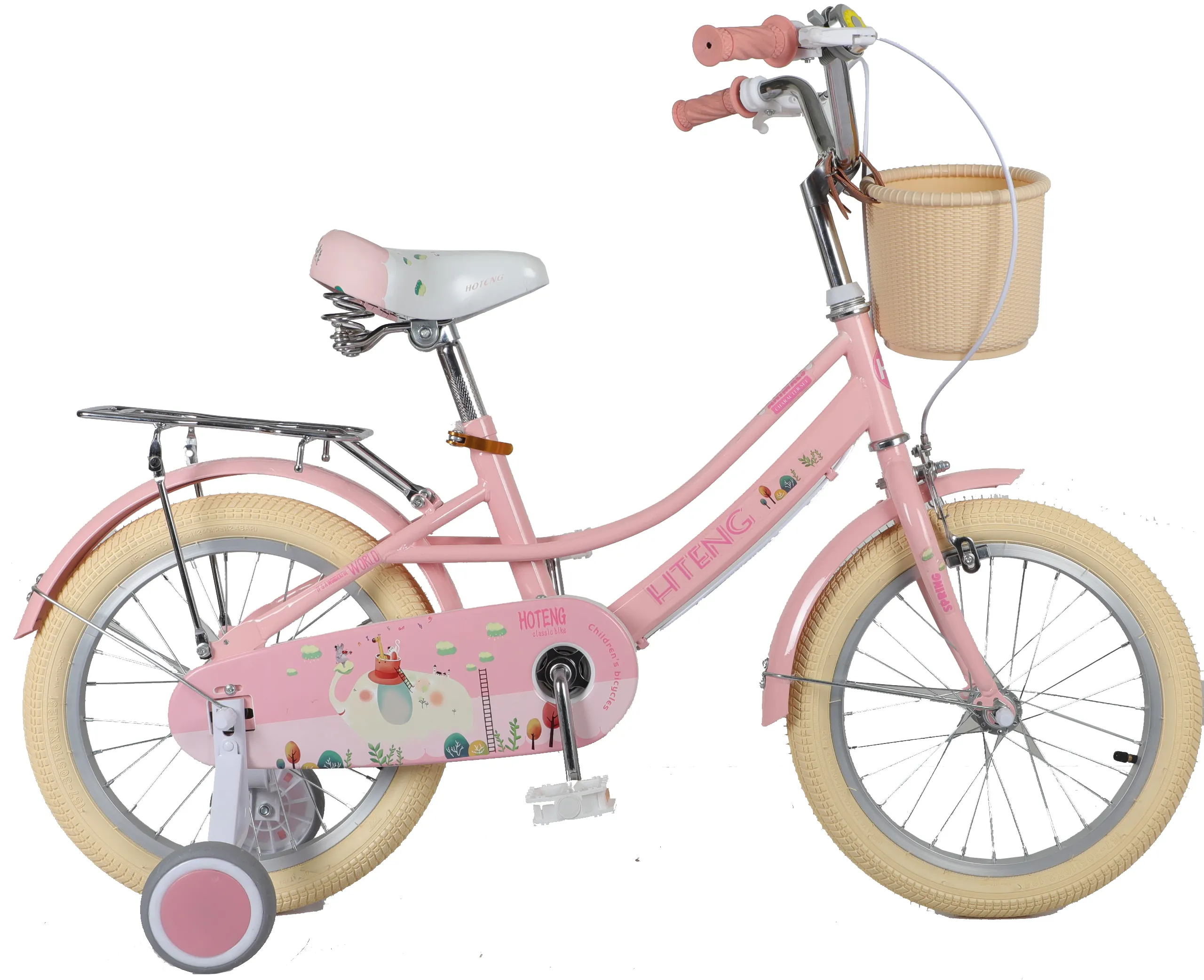 12 14 16インチ工場卸売価格女の子用ピンク自転車子供用ピンク女の子用自転車