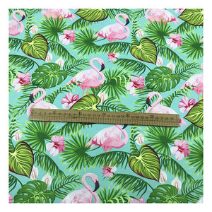 Фабрика, дизайн тропического фламинго, цифровая печать, 100% полиэстер, персиковая кожа, ткань с принтом для пляжных шорт - Product Image 3
