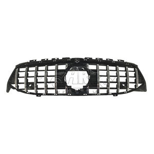 HS W118 Parrilla negra Plástico Cromo Plata Parrilla delantera del radiador Parrilla delantera para Benz <span class=keywords><strong>CLA</strong></span> Clase W118 2020 2021 2022 <span class=keywords><strong>2023</strong></span> 2024 + - Product Image 1