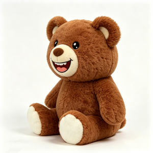 Customized Brown teddy <b>bear</b> plush toy, <b>Cute</b> smiling teddy <b>bear</b> stuffed animal, Soft brown <b>bear</b> plush,Classic brown <b>bear</b> stuffed - Product Image 2