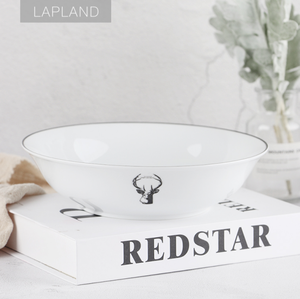 Estilo nórdico de porcelana vajilla de cerámica tazón alce platos plato de vajilla juegos - Product Image 6