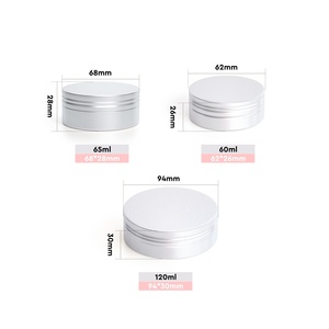 Latas de Aluminio Vacías para Crema de Manos o Bálsamo |   Tarros Metálicos Cosméticos con Tapa de Rosca |   Envases Reciclables para Productos de Cuidado de la Piel - Product Image 2
