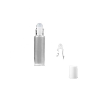 5ml 10ml <b>Clear</b> Color Glass Refillable Roll on Bottle Lip <b>Gloss</b> Container Packaging - Product Image 1