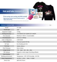 WD-ST-C200 Nieuwe A4 R1390 HEAD DTF UV Printer met Gratis Software Oven Warmtepersmachine Draagbare Semi-automatische