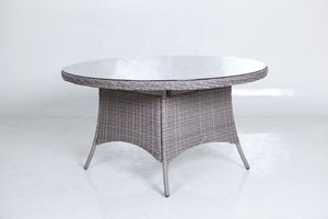 Joye per il tempo libero all'aperto Set da pranzo 6 posti Alu Rattan mobili da giardino tavola rotonda e sedie con <span class=keywords><strong>Lazy</strong></span> <span class=keywords><strong>Susan</strong></span> - Product Image 3