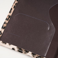 Portefeuille de voyage en PU à motif léopard, étiquettes de bagages pour voyage, housses de passeport en cuir PU, toucher lisse, promotion, cadeaux de voyage
