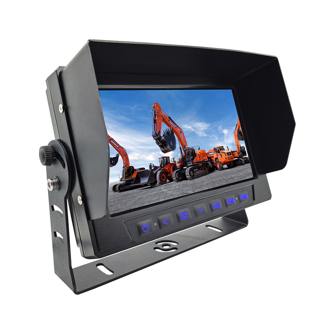 7 Inch TFT LCD Car Monitor 24V Waterproof IP68 AHD 1080P 720P Forklift Truck Ocean Boat Monitores