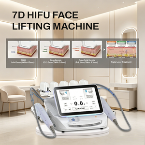 Equipo de Belleza <span class=keywords><strong>HIFU</strong></span> 2 en 1 7D, Ultrasonido Focalizado de Alta Intensidad, Profundidad de 1.5-13.0 mm para Tratamiento Facial y Corporal, Antienvejecimiento, Limpieza Facial - Product Image 1