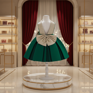 <span class=keywords><strong>Robe</strong></span> d'anniversaire pour bébé fille MQATZ, 1 an, sans manches, dos nu, appliques, nœud, plumes, <span class=keywords><strong>tulle</strong></span>, plage L1986XZ - Product Image 2