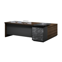 Bureau de direction moderne de luxe, mobilier de bureau pour PDG, pour bureau, école, hôpital, en acier automatique, bois et MDF
