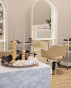 Espejo de Salón LED de Diseño Moderno en Forma de Arco, Espejo de Barbería de Doble Cara Montado en la Pared, Equipo <span class=keywords><strong>Profesional</strong></span> de Peluquería para Salones - Product Image 3