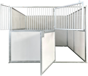 Structure de <span class=keywords><strong>box</strong></span> pour <span class=keywords><strong>chevaux</strong></span> <span class=keywords><strong>en</strong></span> métal galvanisé à chaud, robuste et portable, <span class=keywords><strong>kit</strong></span> de <span class=keywords><strong>box</strong></span> préfabriqué avec panneau de verrouillage sécurisé - Product Image 5